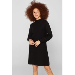 Robe-Pull à Manches Ballon 100 % Coton | Femme Élégante
