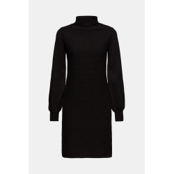 Robe-Pull à Manches Ballon 100 % Coton | Femme Élégante