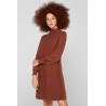 Robe-Pull à Manches Ballon 100 % Coton | Femme Élégante