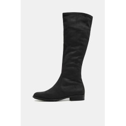 Bottes Stretch Femme Aspect Daim | Chaussures Élégantes