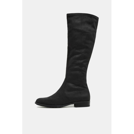 Bottes Stretch Femme Aspect Daim | Chaussures Élégantes