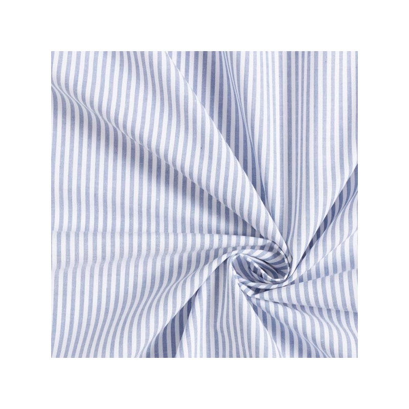 Popeline Coton Rayures | Tissu de Confection Professionnel