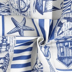 Coton Enduit Maritime | Tissu Imperméable Professionnel