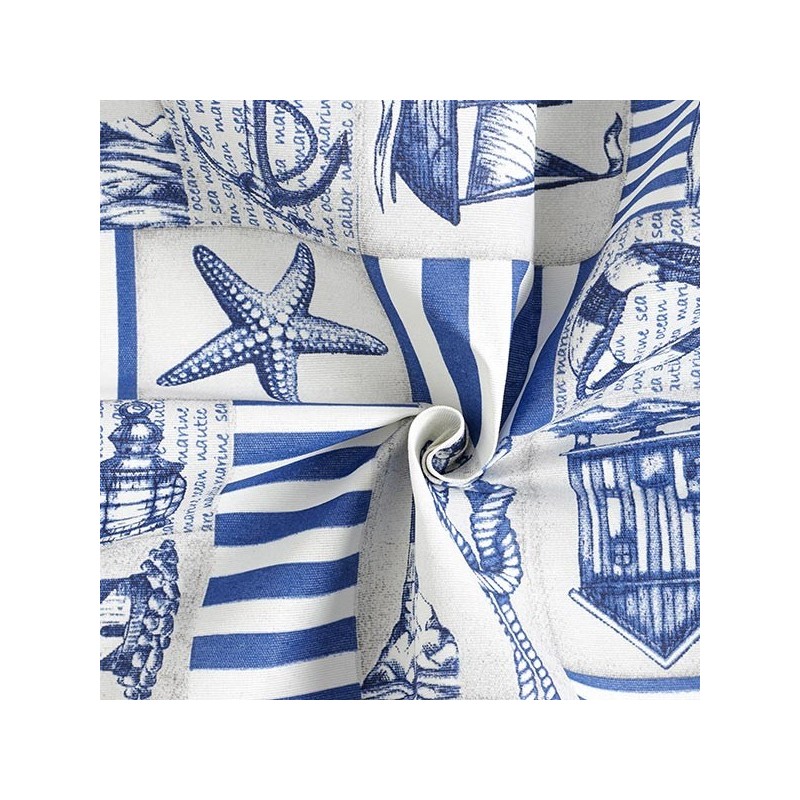 Coton Enduit Maritime | Tissu Imperméable Professionnel