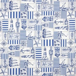 Coton Enduit Maritime | Tissu Imperméable Professionnel